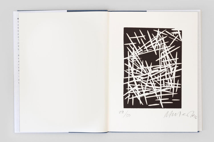 Helmut Federle. A Nordic View. Special edition with linocut, signed and numbered by Helmut Federle. Edition of 50