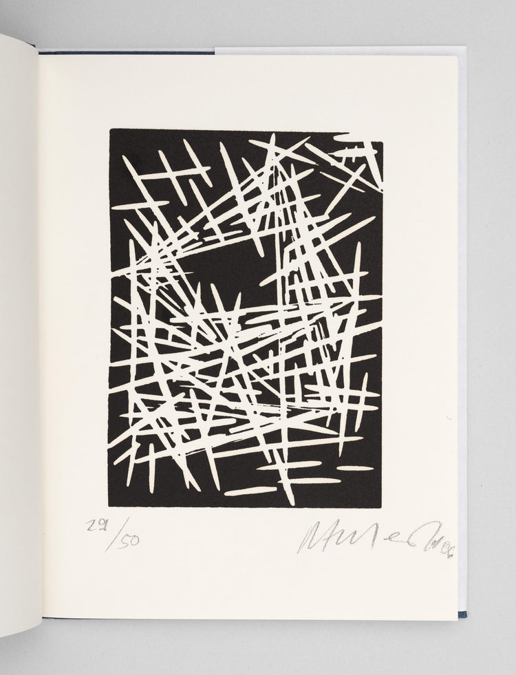 Helmut Federle. A Nordic View. Special edition with linocut, signed and numbered by Helmut Federle. Edition of 50