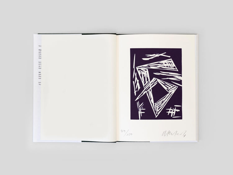 Helmut Federle. Nietzsche-Haus Sils MariaSpecial edition with linocut, signed and numbered by Helmut Federle, Edition of 150